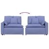 vidaXL Modulares Sofa Endmodul mit Armlehne Kissen Jeansblau 100 cm