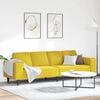 vidaXL Wohnzimmer Couch Gelb 250 x 77 x 76 cm