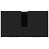 vidaXL Waschbeckenunterschrank Schwarz Eichen-Optik 60x33x60 cm