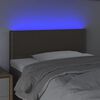 vidaXL LED Kopfteil Taupe 80x5x78/88 cm Stoff