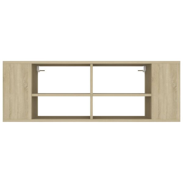 vidaXL TV-Wandschrank Sonoma-Eiche 102x35x35 cm Holzwerkstoff