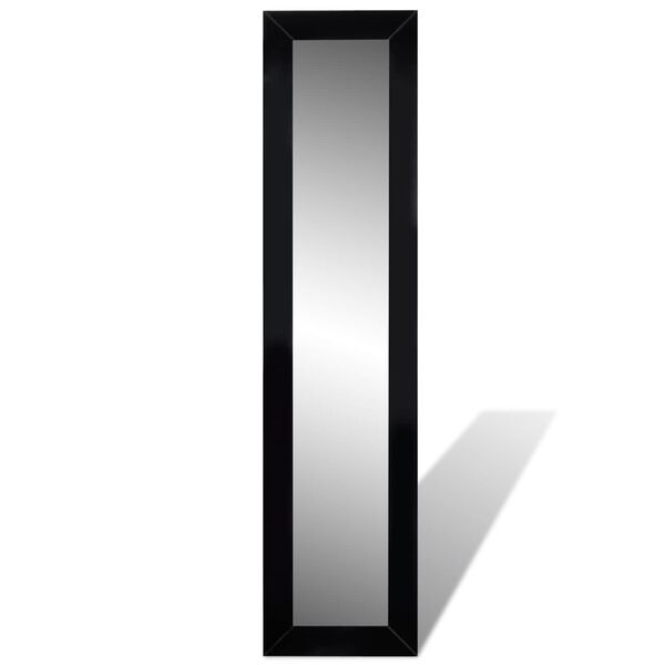 vidaXL Spiegel Schwarz Glas