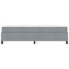 vidaXL Boxspringbett mit Matratze Hellgrau 90 x 190 cm Stoff