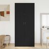 vidaXL Kleiderschrank mit T&uuml;r Schwarz Eichen-Optik 90 x 52 x 200 cm