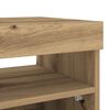 vidaXL TV-Schrank mit LED-Leuchten Artisan-Eiche 80x35x40 cm