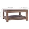 vidaXL Couchtisch 68x68x35 cm Teak Massivholz