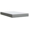 vidaXL Boxspringbett mit Matratze Hellgrau 120x190 cm Stoff