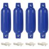 vidaXL Bootsfender 4 Stk. Blau &Oslash; 11x40 cm PVC