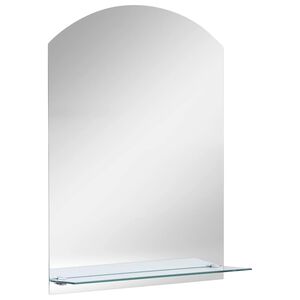 vidaXL Wandspiegel mit Regal 20&times;40 cm Hartglas