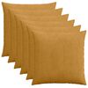 vidaXL Kissenbezug 6 pcs HEERLEN Gelb 60 x 60 cm Cord