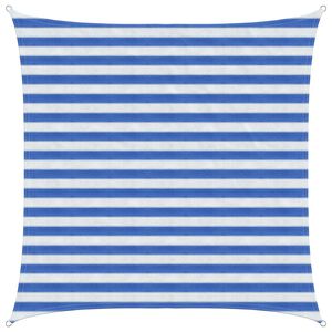 vidaXL Sonnensegel Blau und Wei&szlig; 2 x 2 m HDPE