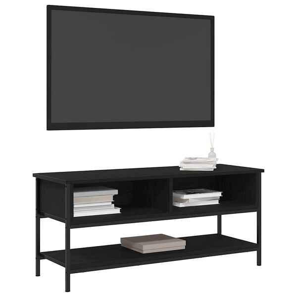 vidaXL TV-Schrankset Schwarz Eichen-Optik 100 x 35 x 45 cm