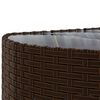 vidaXL 8-tlg. Garten-Sofagarnitur mit Kissen Braun Poly Rattan
