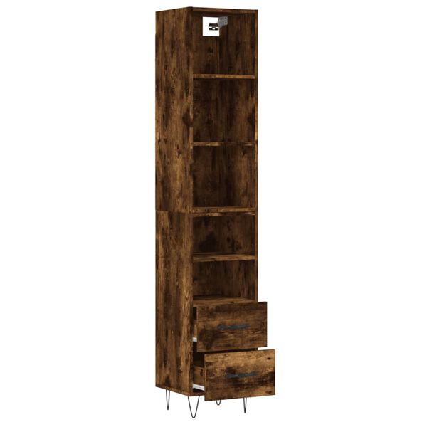 vidaXL Highboard R&auml;uchereiche 34,5x34x180 cm Holzwerkstoff