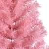 vidaXL K&uuml;nstlicher vorbeleuchteter Weihnachtsbaum Rosa 120 cm PVC
