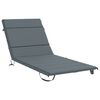 vidaXL Sonnenliege Kissen GEMERT 100 % Polyester Blau 200 x 80 x 3 cm