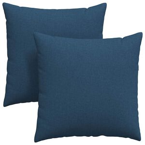 vidaXL Sofakissen 2 pcs Blau 80 x 80 cm Stoff