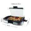 Steba Elektrischer Tischgrill VG 195 Schwarz und Silbern 2200 W