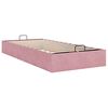 vidaXL Ottoman-Bett ohne Matratze Rosa 100x200 cm Samt