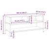 vidaXL TV-Schrankset Artisan-Eiche 100 x 35 x 45 cm Holzwerkstoff