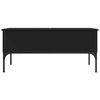 vidaXL Couchtisch Schwarz 100x50x45 cm Holzwerkstoff und Metall