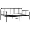 vidaXL Schlafsofa Bettgestell Schwarz Metall 90x200 cm