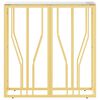 vidaXL Konsolentisch Golden 70x30x70 cm Edelstahl und Glas