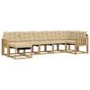 vidaXL Outdoor-Sofagarnitur 7 stk. Wei&szlig; und Beige