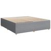 vidaXL Boxspringbett mit Matratze Hellgrau 180x200 cm Stoff