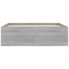 vidaXL Bettgestell Grau Sonoma 120x190 cm
