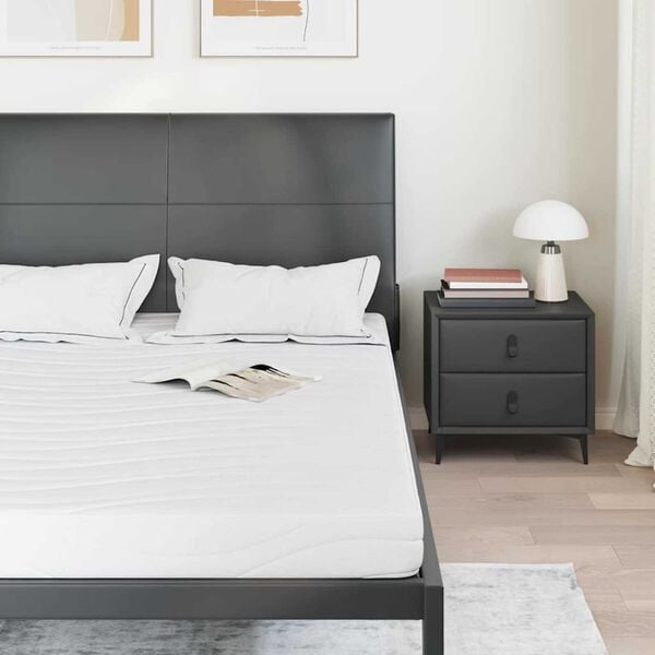 vidaXL Matratze Weiß 140 x 200 cm Gel-Speicherschaum