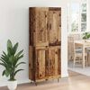 vidaXL Highboard Altholz 69,5 x 34 x 180 cm Holzwerkstoff