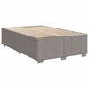vidaXL Bettgestell ohne Matratze Taupe 120x200 cm Stoff