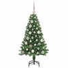 vidaXL K&uuml;nstlicher Weihnachtsbaum mit 150 LEDs mit St&auml;nder Gr&uuml;n 120 cm