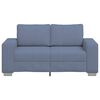 vidaXL Zweisitzer-Sofa Blau 160x77x82 cm Cordstoff
