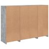 vidaXL Sideboards mit LED-Leuchten 3 Stk. Betongrau Holzwerkstoff
