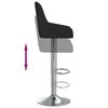 vidaXL Barhocker 2 Stk. Schwarz Stoff
