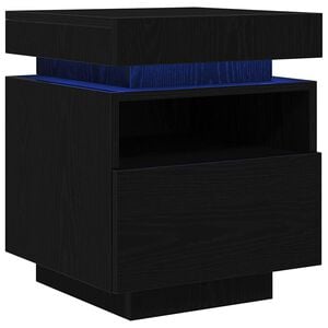 vidaXL Nachttisch 2 stk. Schwarz Eichen-Optik 40 x 39 x 48,5 cm