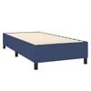 vidaXL Boxspringbett mit Matratze Blau 100x200 cm Stoff