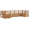 vidaXL Sofagarnituren 7 pcs Natur Massivholz Akazie