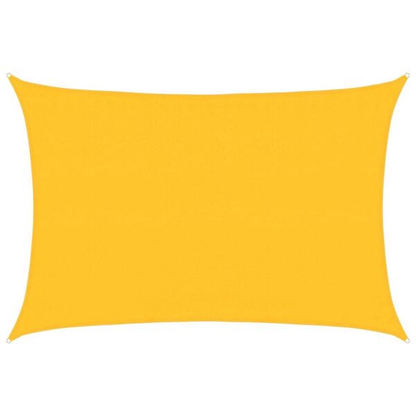 vidaXL Sonnensegel 160 g/m&sup2; Rechteckig Gelb 3,5x4,5 m HDPE