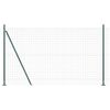 vidaXL Zaun mit Pfosten Grün 1,6 x 10 m Stahl