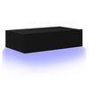 vidaXL TV-Schrank mit LED-Leuchten Schwarz 60x35x15,5 cm