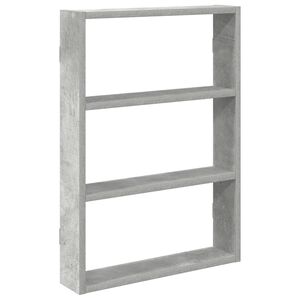 vidaXL Wandregal Betongrau 43x9x60 cm Holzwerkstoff