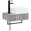 vidaXL Wandmontiertes Waschbecken Grau Sonoma 50 x 41 x 39 cm