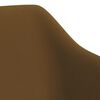 vidaXL Esszimmerstuhl Drehbar Braun Samt