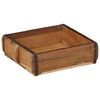 vidaXL Tablett 2 pcs Braun 29 x 31 x 10 cm Massives upgecyceltes Holz