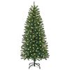 vidaXL K&uuml;nstlicher Weihnachtsbaum mit 150 LEDs Gr&uuml;n 120 cm PE und PVC