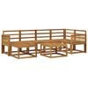 vidaXL Outdoor-Sofagarnitur 7 pcs Natur Massivholz Akazie