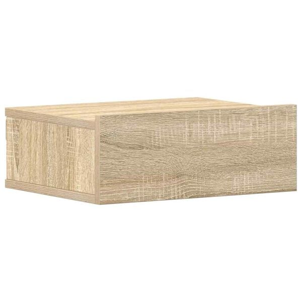vidaXL Hängender Nachttisch Sonoma-Eiche 40x30x15 cm Holzwerkstoff